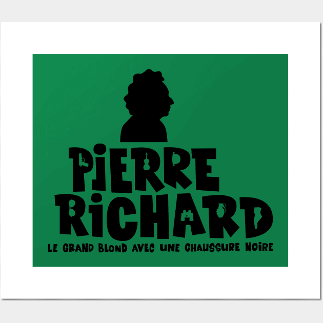 Pierre Richard - The Tall Blond Man with One Black Shoe silhouette Wall Art by Boogosh